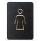 EUROPEL Pictogramme 'WC hommes', noir