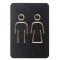 EUROPEL Pictogramme 'WC hommes', noir