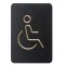 EUROPEL Pictogramme 'WC hommes', noir