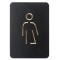 EUROPEL Pictogramme 'WC hommes', noir