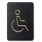 EUROPEL Pictogramme 'WC hommes & femmes', noir