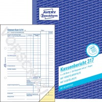AVERY Zweckform Formularbuch Kassenbericht, SD, DIN A5