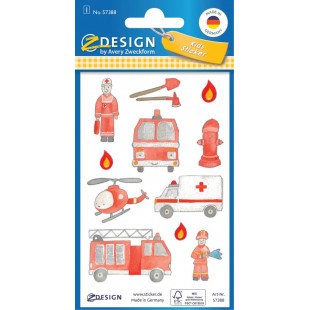 AVERY Zweckform ZDesign KIDS Sticker papier, bleu