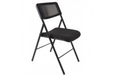 Lot de 2 : ALBA Chaise pliante DIVANO, noir 