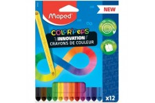 Maped Crayon de couleur COLOR'PEPS INFINITY, pochette de 12