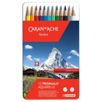 CARAN D'ACHE Crayon de couleur PRISMALO Aquarelle, 40 pièces