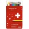 CARAN D'ACHE Crayons de couleur Swisscolor, étui métal de 30
