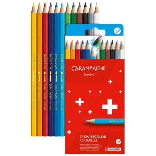 CARAN D'ACHE Crayons de couleur Swisscolor Aquarelle