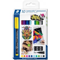 STAEDTLER Marqueur permanent 317M Lumocolor, étui de 14