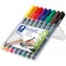 STAEDTLER Marqueur permanent 317M Lumocolor, étui de 8