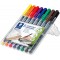 STAEDTLER Marqueur permanent 318F Lumocolor, étui de 4