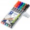 STAEDTLER Marqueur permanent 318F Lumocolor, étui de 8