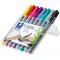 STAEDTLER Marqueur permanent 318F Lumocolor, étui de 8