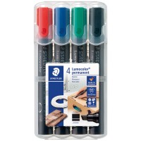 STAEDTLER Marqueur permanent 350 Lumocolor, étui de 6