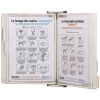 Lot de 10 : tarifold Poche à pivot STERIFOLD Standard, A4, blanc