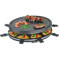 CLATRONIC Raclette-grill RG 3776, pour 8 personnes, noir