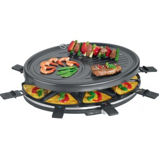 CLATRONIC Raclette-grill RG 3776, pour 8 personnes, noir