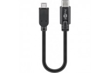 Câble USB 2.0 USB-C™ vers Micro-B 2.0, Noir