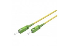 Câble à Fibre Optique (FTTH), Singlemode (OS2) Yellow, Jaune (Simplex), 25 m