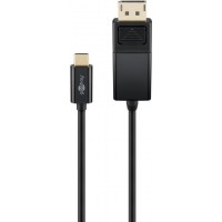Câble Adaptateur USB-C™ DisplayPort 4k 60 Hz, 1,20 m, Noir