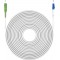 Câble à Fibre Optique (FTTH), Singlemode (OS2) White, blanc (Simplex), 1 m
