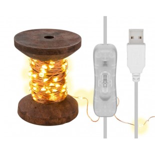 Guirlande Lumineuse LED "Bobine de Fil", petite