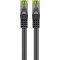CAT 8.1 Câble Patch Certifié de GHMT, S/FTP (PiMF), noir.