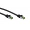 CAT 8.1 Câble Patch Certifié de GHMT, S/FTP (PiMF), noir.