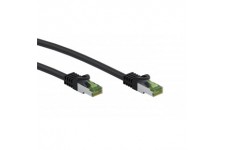 CAT 8.1 Câble Patch Certifié de GHMT, S/FTP (PiMF), noir.