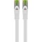 CAT 8.1 Câble Patch Certifié de GHMT, S/FTP (PiMF), blanc.