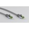 CAT 8.1 Câble Patch Certifié de GHMT, S/FTP (PiMF), Gris.