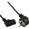 Câble réseau, InLine®, antichocs anguleux sur prise dispositifs froids plié à gauche, 1m, noir
