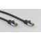 Câble Patch RJ45 avec Câble Brut CAT 8.1 S/FTP, AWG 26, noir