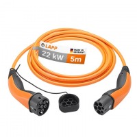 Type 2 Câble de Recharge, jusqu'à 22 kW, 5 m, orange