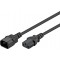 Rallonge pour Appareils Froids, 1,8 m, Noir
