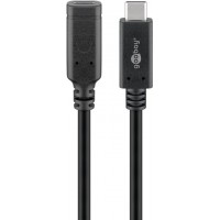 Rallonge USB-C™ USB 3.2 Génération 2, 1 m, Noir