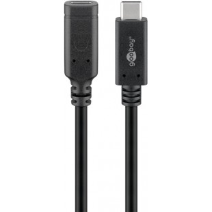 Rallonge USB-C™ USB 3.2 Génération 2, 1 m, Noir