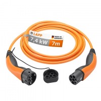 Type 2 Câble de Recharge, jusqu'à 7,4 kW, 7 m, orange