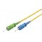 Câble à Fibre Optique (FTTH), Singlemode (OS2) Yellow, Jaune (Simplex), 2 m