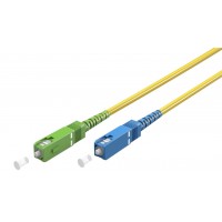 Câble à Fibre Optique (FTTH), Singlemode (OS2) Yellow, Jaune (Simplex), 2 m