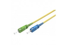 Câble à Fibre Optique (FTTH), Singlemode (OS2) Yellow, Jaune (Simplex), 2 m