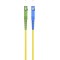 Câble à Fibre Optique (FTTH), Singlemode (OS2) Yellow, Jaune (Simplex), 2 m