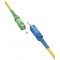Câble à Fibre Optique (FTTH), Singlemode (OS2) Yellow, Jaune (Simplex), 2 m