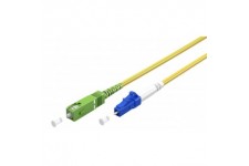 Câble à Fibre Optique (FTTH), Singlemode (OS2) Yellow, Jaune (Simplex), 1 m