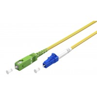 Câble à Fibre Optique (FTTH), Singlemode (OS2) Yellow, Jaune (Simplex), 0,5 m