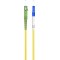 Câble à Fibre Optique (FTTH), Singlemode (OS2) Yellow, Jaune (Simplex), 2 m