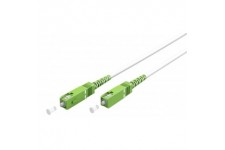 Câble à Fibre Optique (FTTH), Singlemode (OS2) White, blanc (Simplex), 5 m