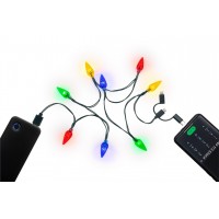 Câble de Recharge USB pour Smartphone avec Lumières LED