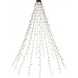 Guirlande Lumineuse à 400 LED avec Anneau pour Sapin de Noël