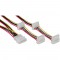 InLine® Internal Power 1x Molex 4 broches à 4x Molex 0,45m + 0,55m